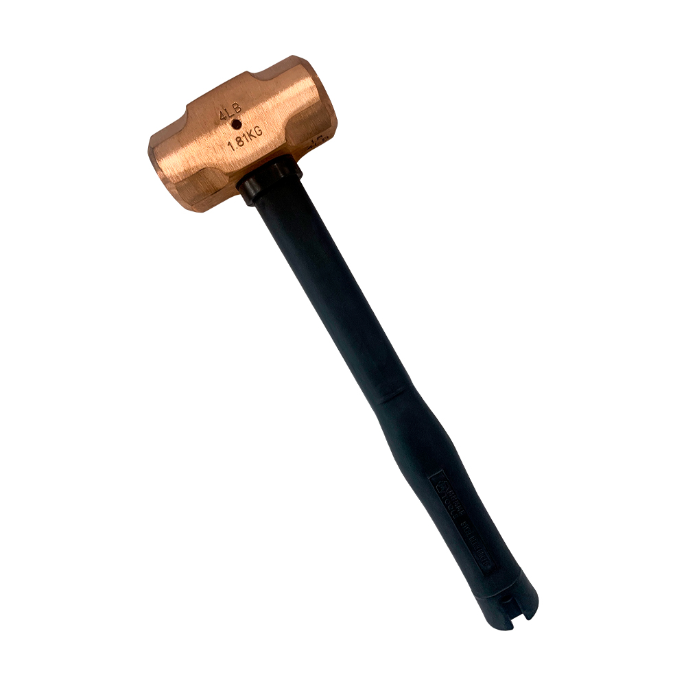 4lb Copper Hammer with Pinned Steel Core Fibreglass Handle 