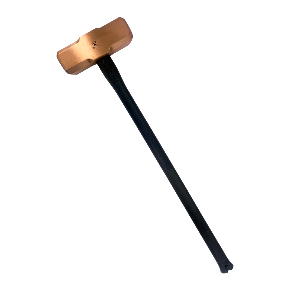 28lb Copper Hammer with Pinned Steel Core Fibreglass Handle 