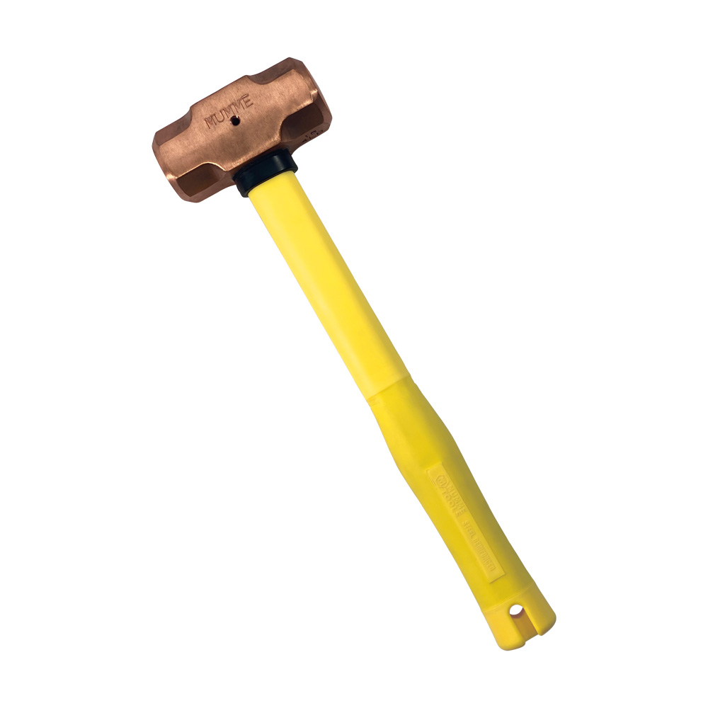 4lb Copper Hammer - Yellow Pinned Fibreglass Handle 