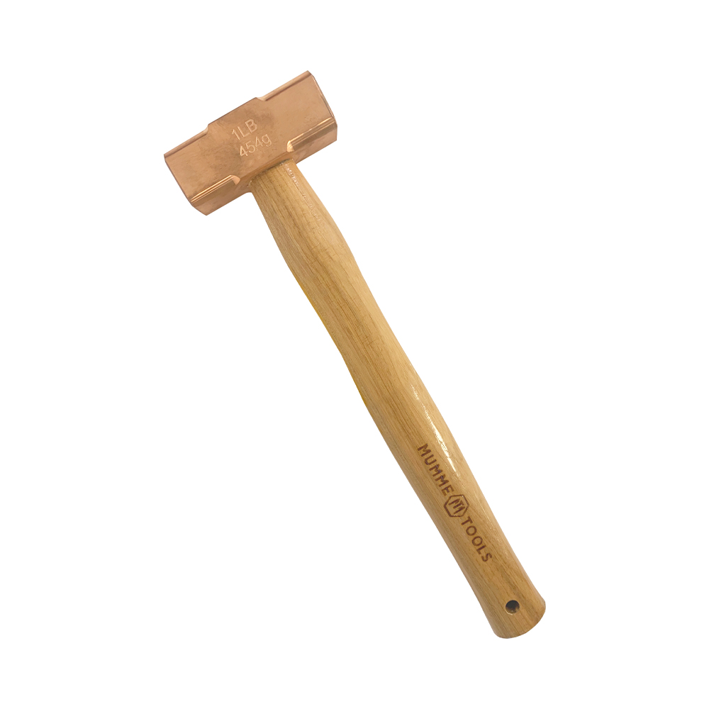 1lb Copper Hammer with Hardwood Handle 