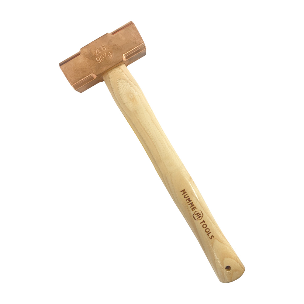2lb Copper Hammer with Hardwood Handle 