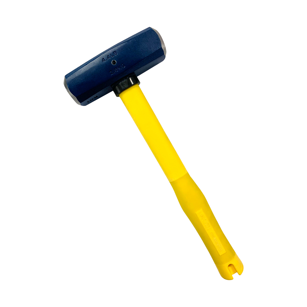 2kg Gympie (Drill) Hammer - Yellow Pinned Fibreglass Handle 