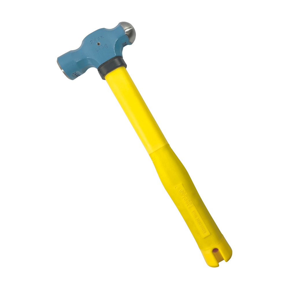 675g Normalised Ball Pein - Yellow Pinned Fibreglass Handle 