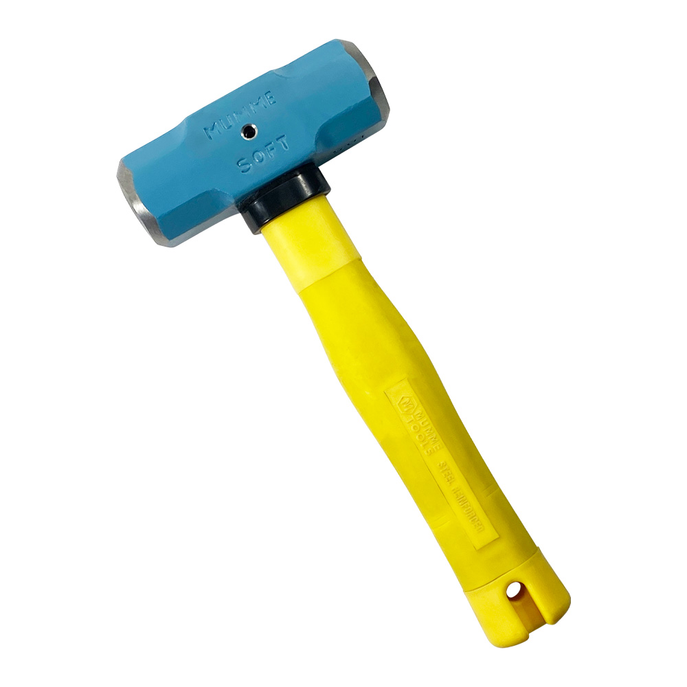 1.35kg Normalised Masons Club Hammer - Yellow Pinned Fibreglass Handle 