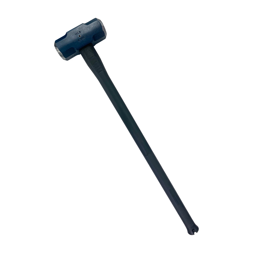 10lb Sledge Hammer with Pinned Steel Core Fibreglass Handle 